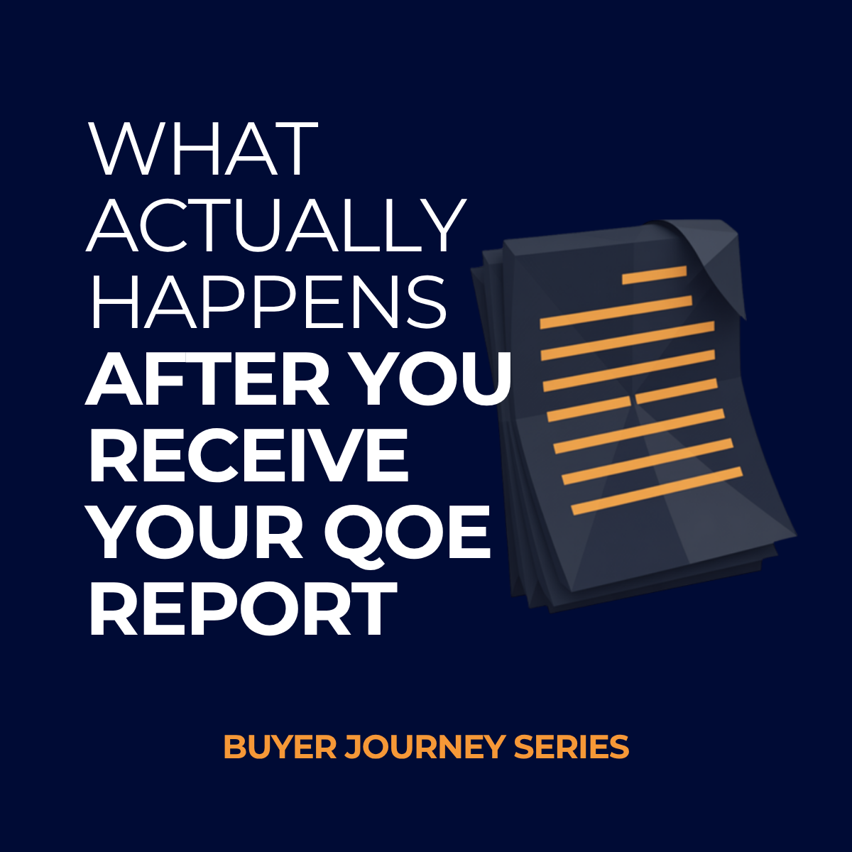 What Actually Happens After You Receive Your QoE Report